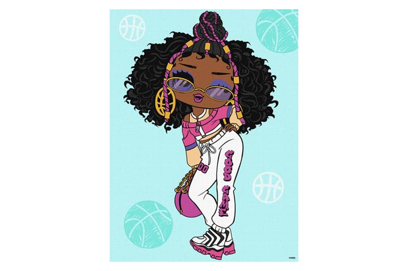 Набір для розпису по номерах Ideyka 30×40 см «L.O.L. Tweens Hoops Cutie» KHO6285