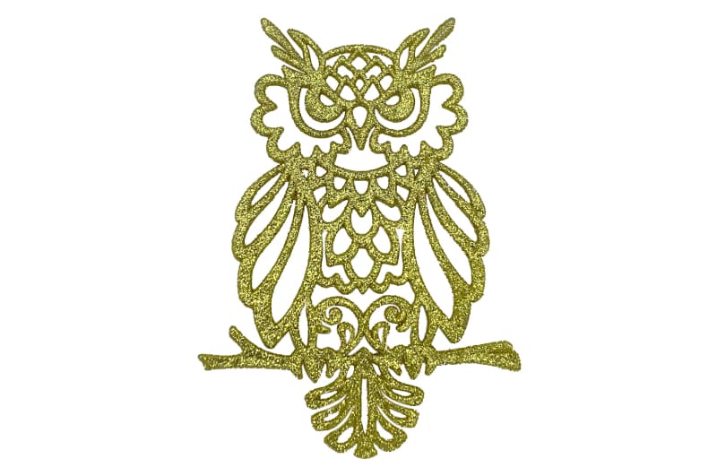 Новорічна іграшка Сова (золото)