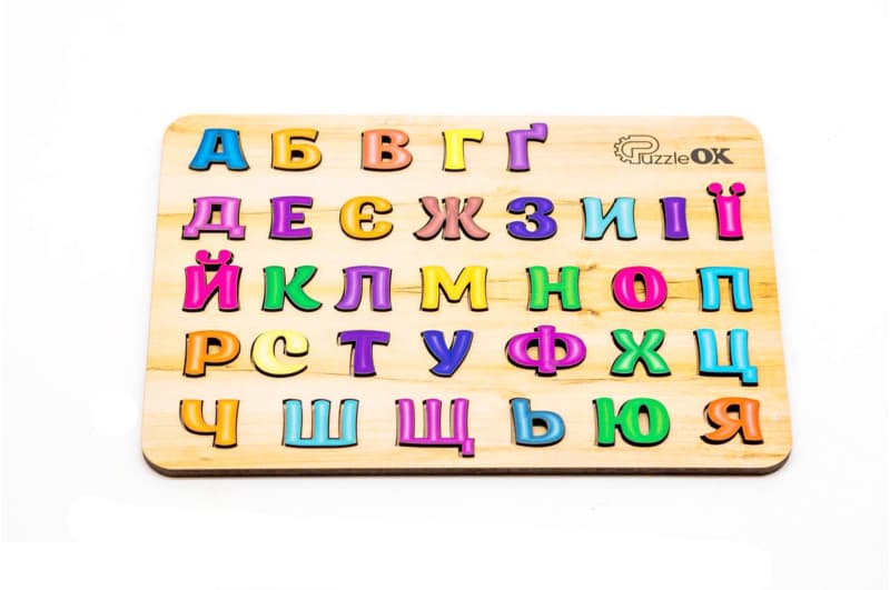 Дерев’яний сортер «Абетка» PuzzleOK, Арт-11229