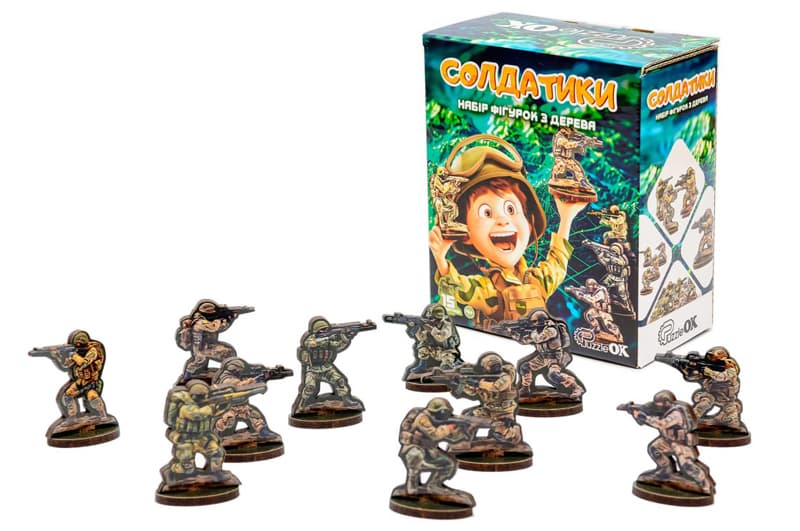 Фігурки "Солдатики" з дерева Puz-22933 PuzzleOk