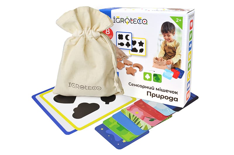 Розвиваюча гра "Сенсорний мішечок "Природа" 8 дет. 900590 IGROTECO